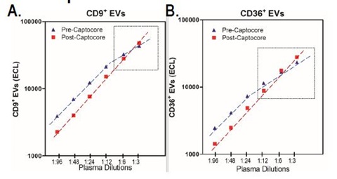 EV purification eliminates assay interference due to soluble proteins